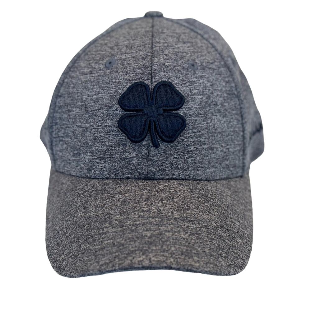 Black Clover | S/M | Live Lucky navy heather hat with embroidered clover